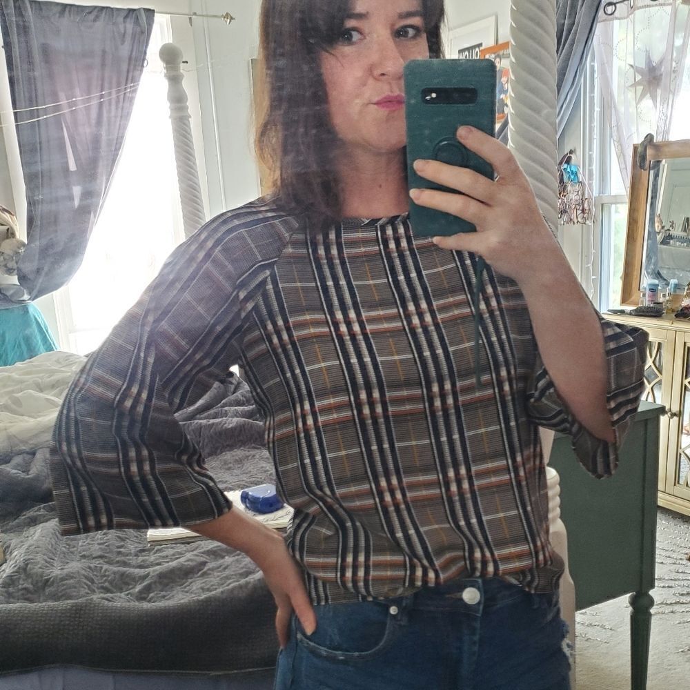 PaperMoon Plaid Blouse